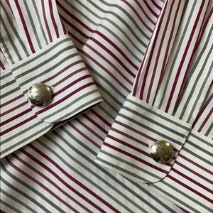 Sterling Silver “button cover” cuff links dolphin